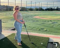 She loves to play outdoor sports in her spare time.